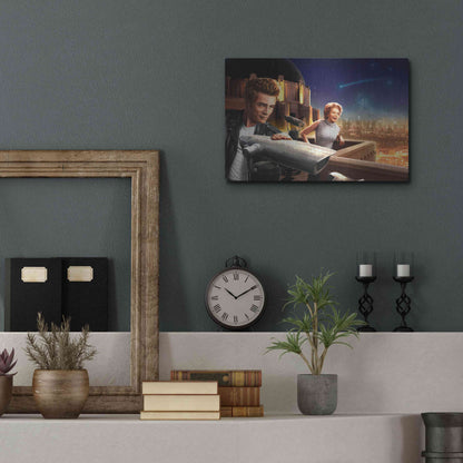Luxe Metal Art 'Starry Night' by JJ Brando, Metal Wall Art,16x12