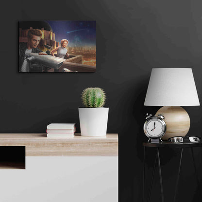 Luxe Metal Art 'Starry Night' by JJ Brando, Metal Wall Art,24x16