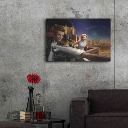 Luxe Metal Art 'Starry Night' by JJ Brando, Metal Wall Art,36x24