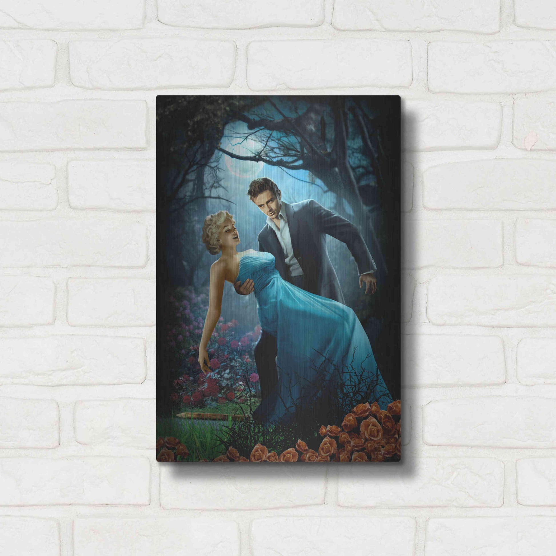 Luxe Metal Art 'Twilight' by JJ Brando, Metal Wall Art,12x16