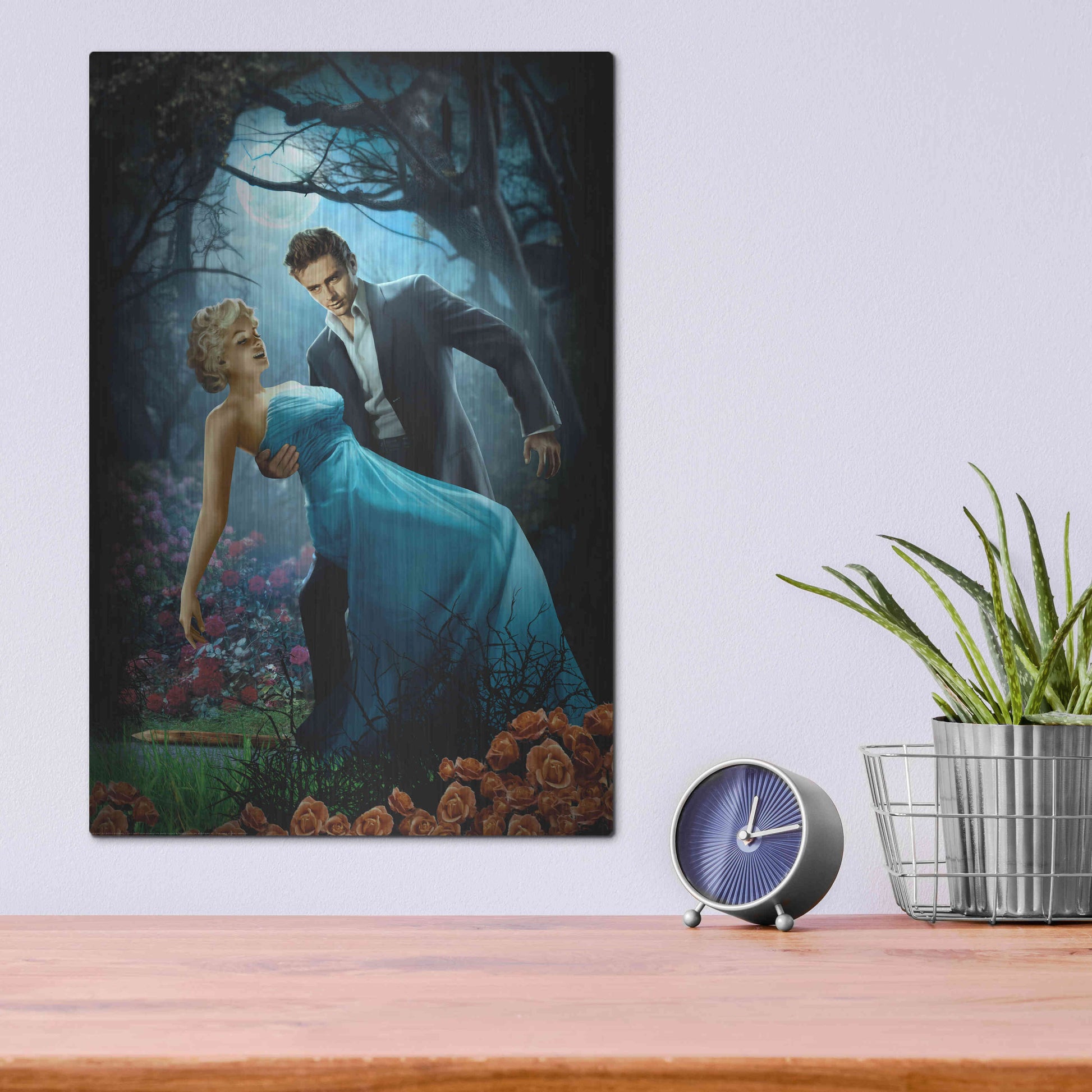 Luxe Metal Art 'Twilight' by JJ Brando, Metal Wall Art,12x16