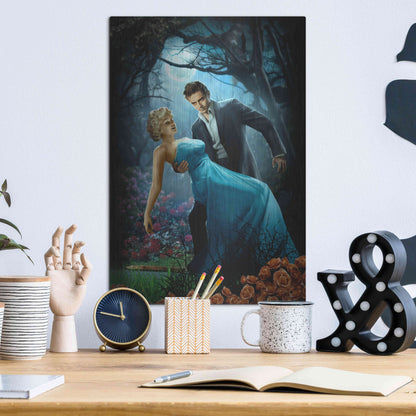 Luxe Metal Art 'Twilight' by JJ Brando, Metal Wall Art,12x16