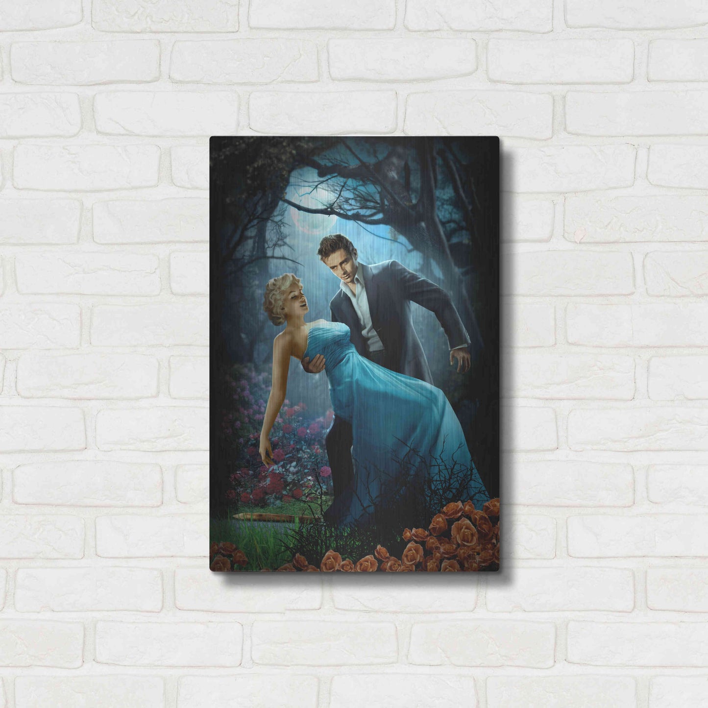 Luxe Metal Art 'Twilight' by JJ Brando, Metal Wall Art,16x24