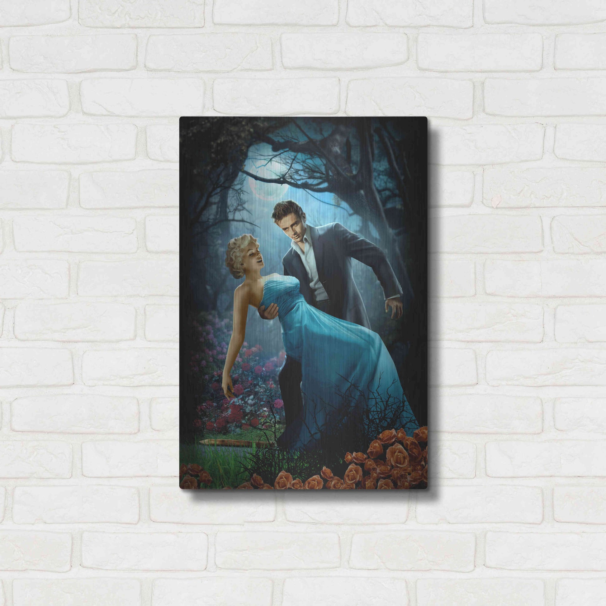 Luxe Metal Art 'Twilight' by JJ Brando, Metal Wall Art,16x24