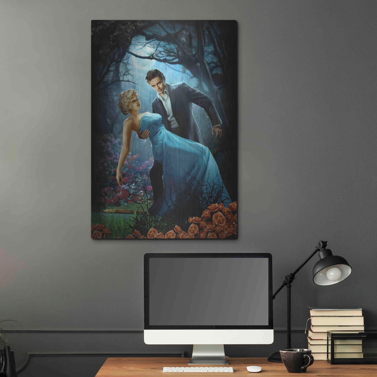 Luxe Metal Art 'Twilight' by JJ Brando, Metal Wall Art,24x36