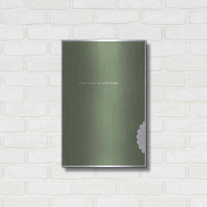 Luxe Metal Art 'Open Mind' by JJ Brando, Metal Wall Art,16x24