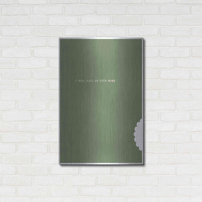 Luxe Metal Art 'Open Mind' by JJ Brando, Metal Wall Art,24x36