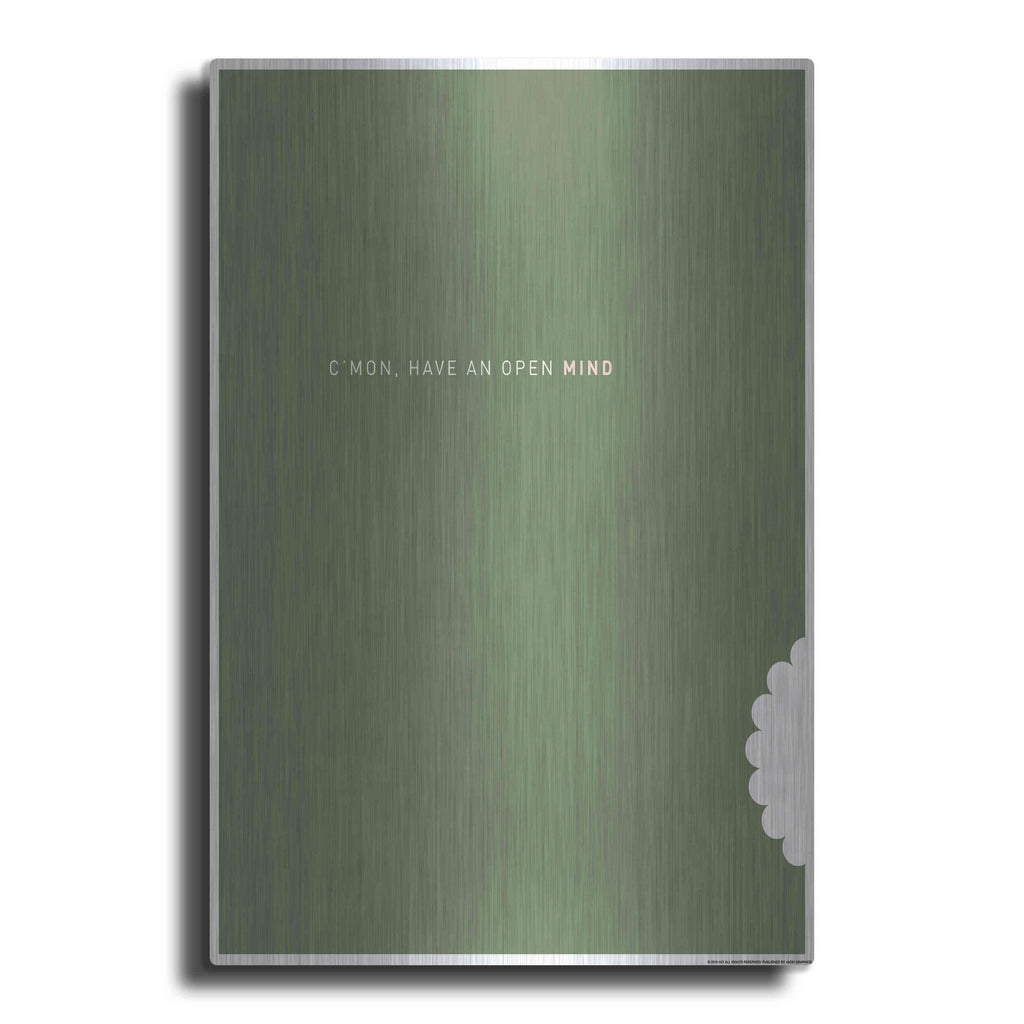 Luxe Metal Art 'Open Mind' by JJ Brando, Metal Wall Art