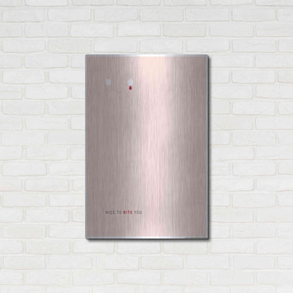 Luxe Metal Art 'Bite You' by JJ Brando, Metal Wall Art,24x36