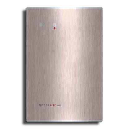 Luxe Metal Art 'Bite You' by JJ Brando, Metal Wall Art