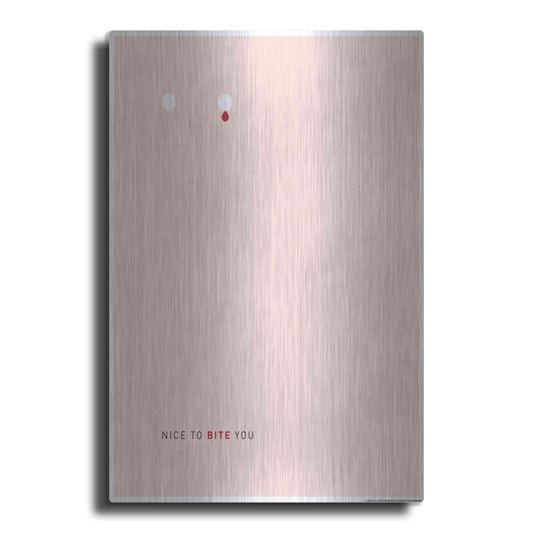 Luxe Metal Art 'Bite You' by JJ Brando, Metal Wall Art