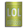 Luxe Metal Art 'Lol' by JJ Brando, Metal Wall Art