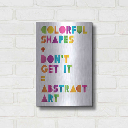 Luxe Metal Art 'Abstract Art' by JJ Brando, Metal Wall Art,12x16