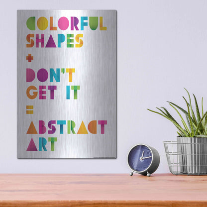 Luxe Metal Art 'Abstract Art' by JJ Brando, Metal Wall Art,12x16