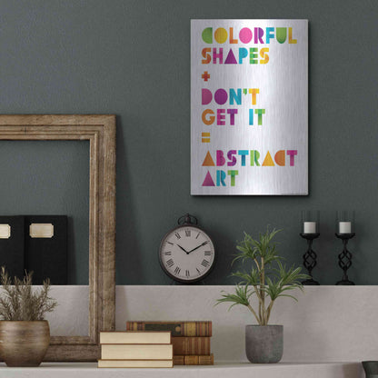 Luxe Metal Art 'Abstract Art' by JJ Brando, Metal Wall Art,12x16