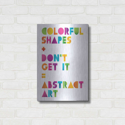 Luxe Metal Art 'Abstract Art' by JJ Brando, Metal Wall Art,16x24