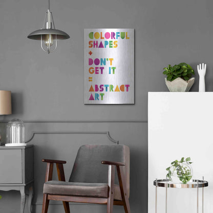 Luxe Metal Art 'Abstract Art' by JJ Brando, Metal Wall Art,16x24