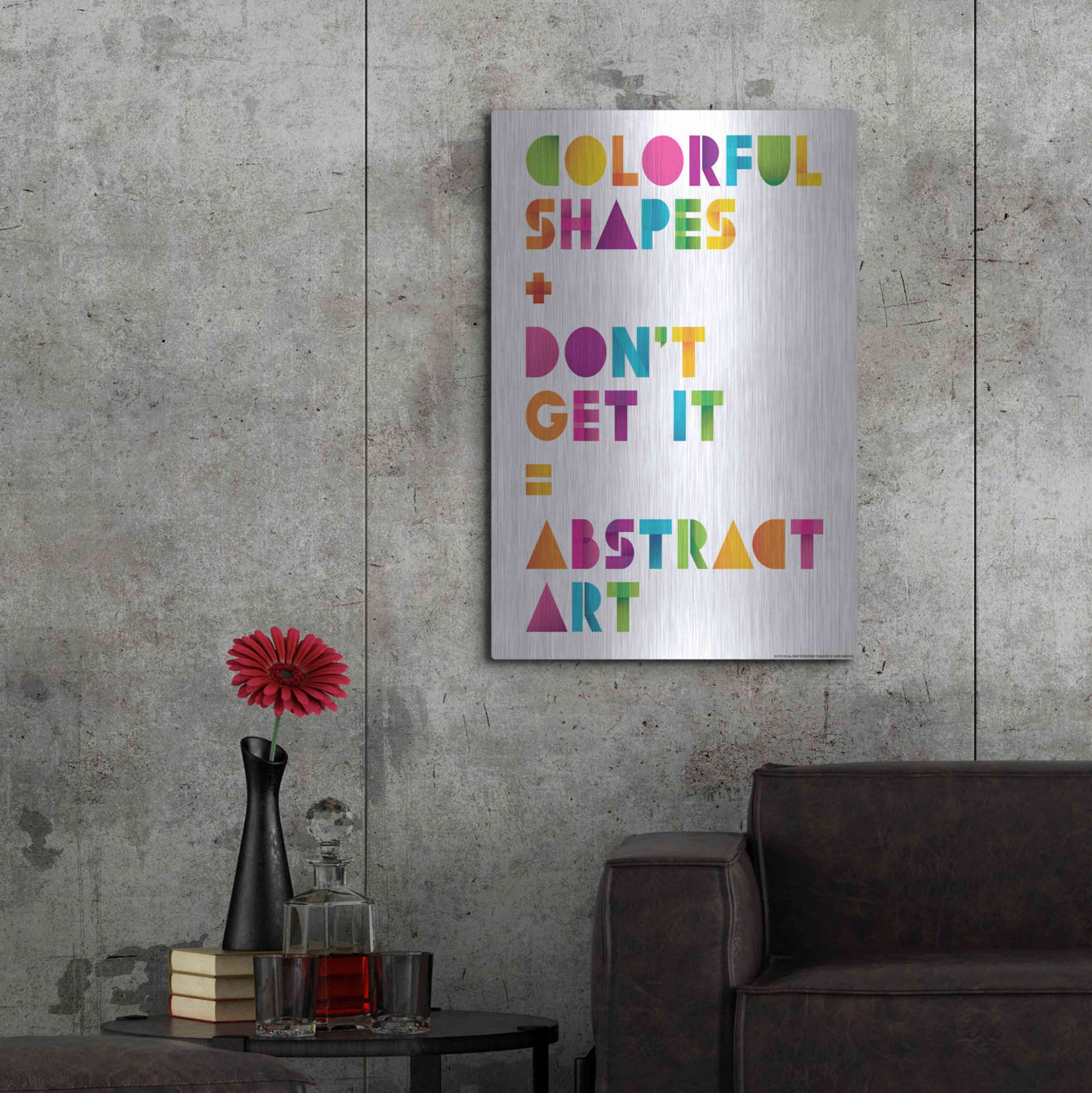 Luxe Metal Art 'Abstract Art' by JJ Brando, Metal Wall Art,24x36