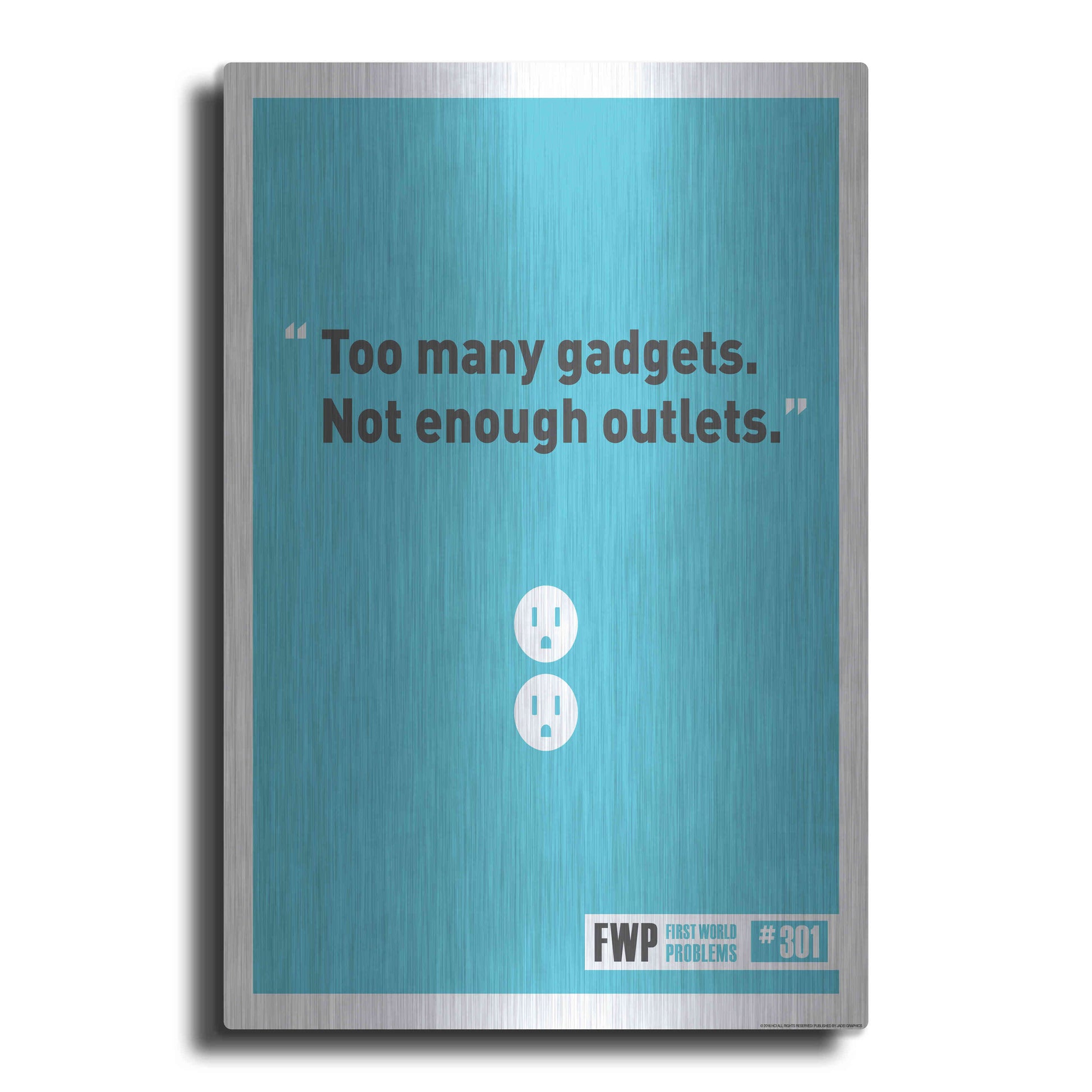 Luxe Metal Art 'Gadgets' by JJ Brando, Metal Wall Art