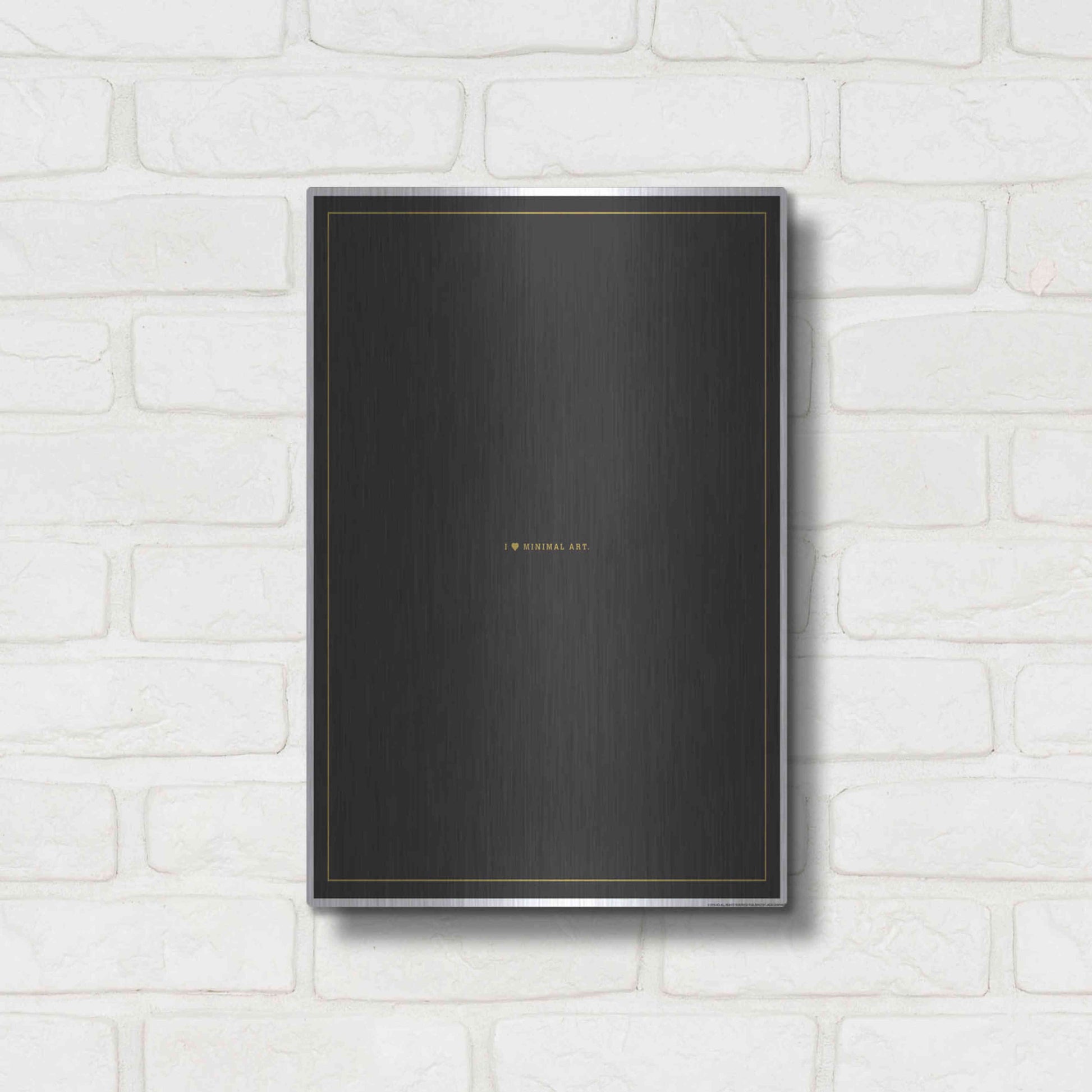 Luxe Metal Art 'Minimal Art' by JJ Brando, Metal Wall Art,12x16