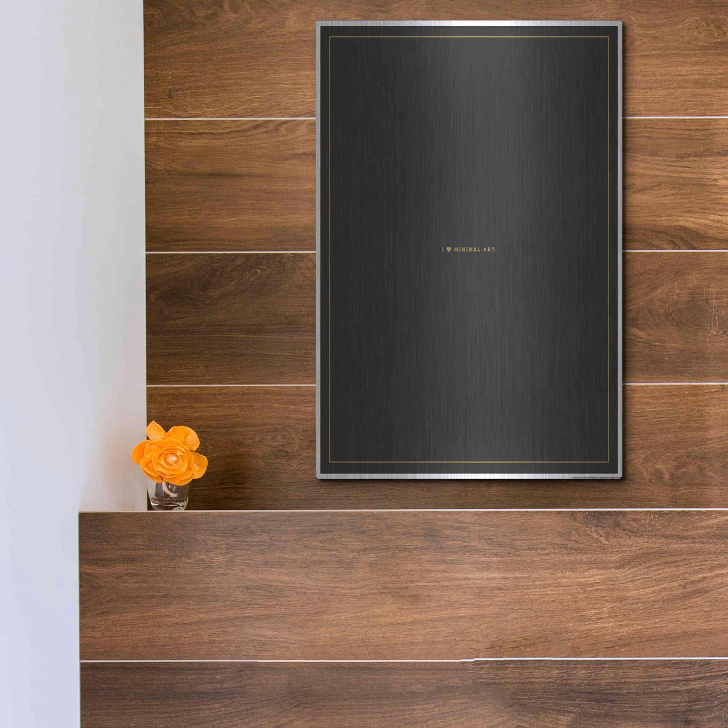 Luxe Metal Art 'Minimal Art' by JJ Brando, Metal Wall Art,12x16