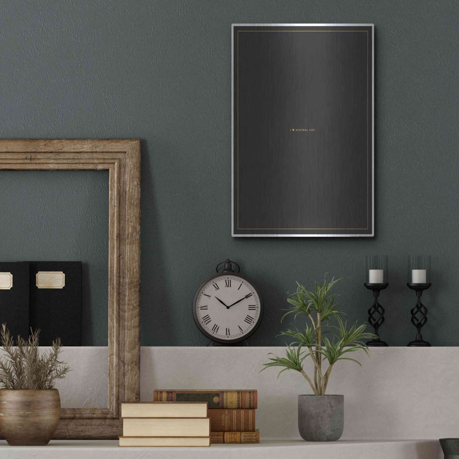 Luxe Metal Art 'Minimal Art' by JJ Brando, Metal Wall Art,12x16