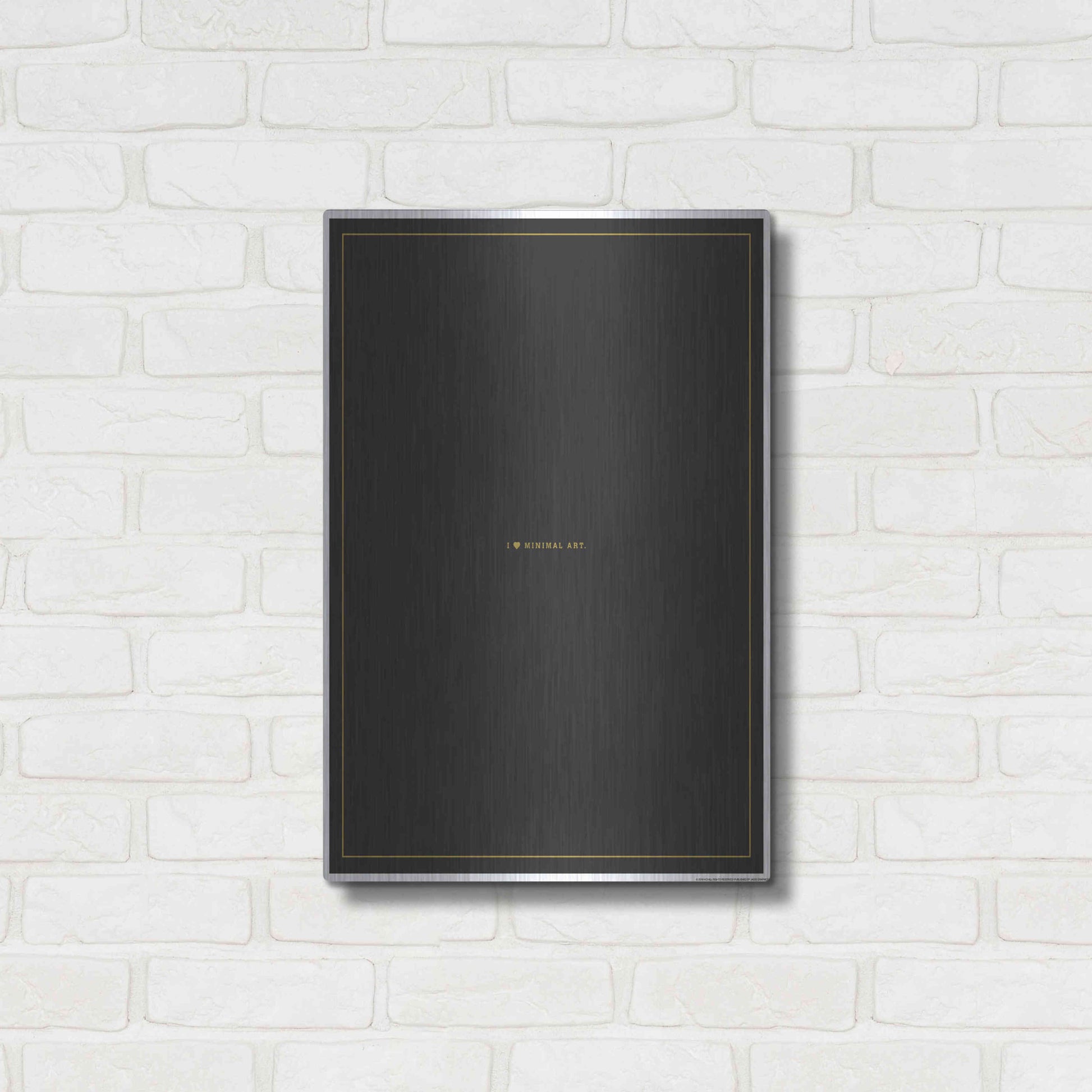 Luxe Metal Art 'Minimal Art' by JJ Brando, Metal Wall Art,16x24