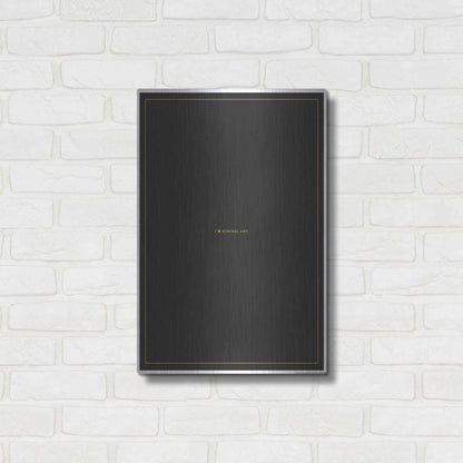 Luxe Metal Art 'Minimal Art' by JJ Brando, Metal Wall Art,16x24