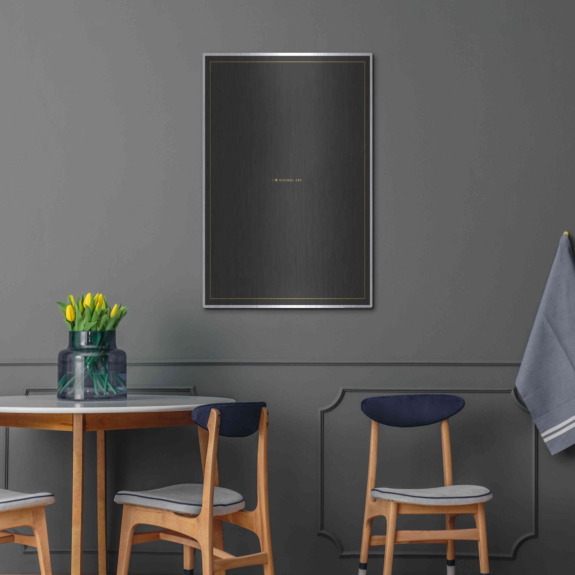 Luxe Metal Art 'Minimal Art' by JJ Brando, Metal Wall Art,24x36