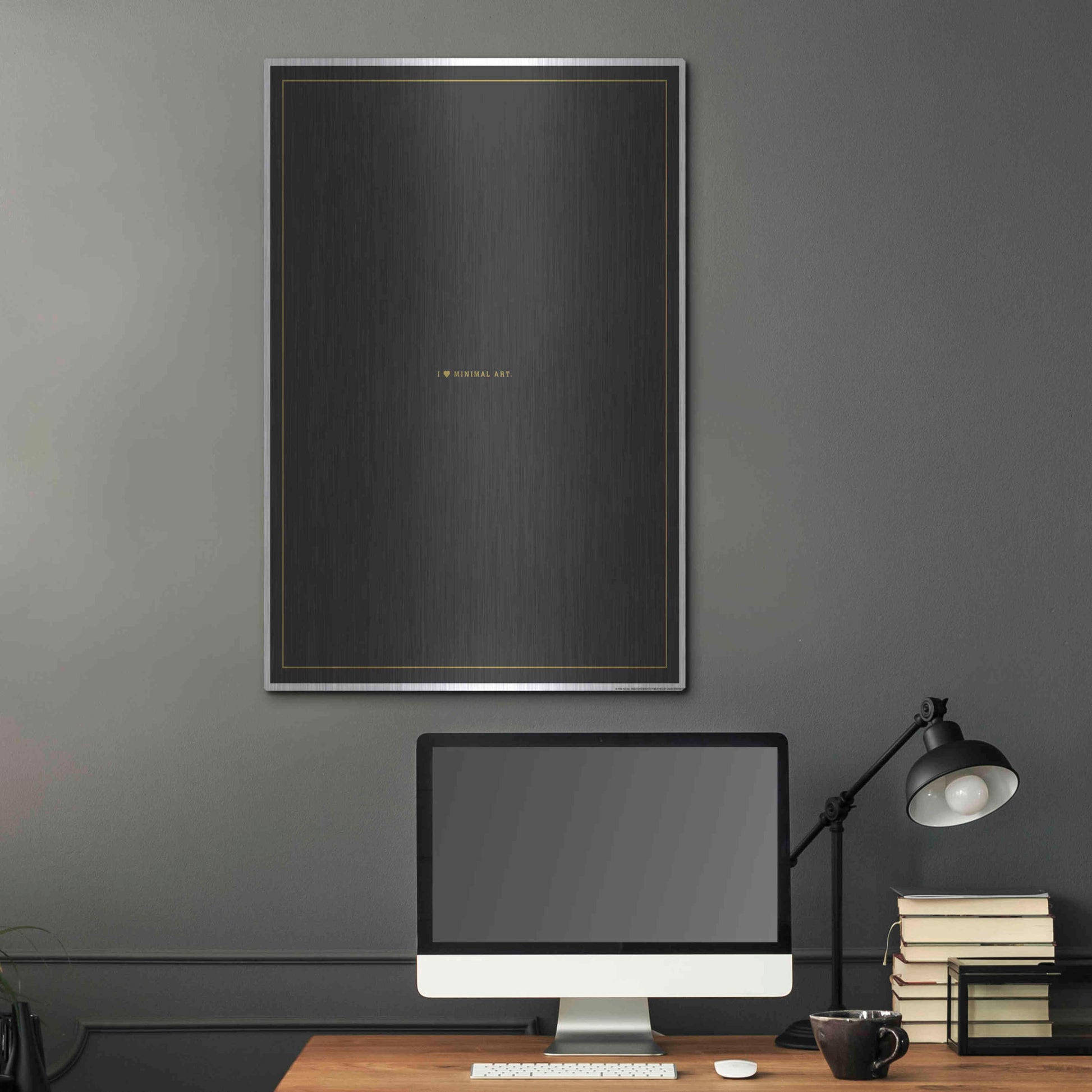 Luxe Metal Art 'Minimal Art' by JJ Brando, Metal Wall Art,24x36