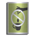 Luxe Metal Art 'No Teabag' by JJ Brando, Metal Wall Art