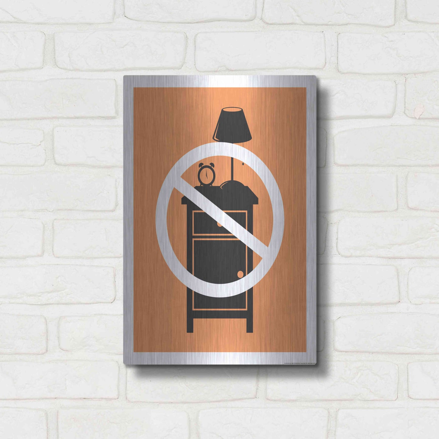 Luxe Metal Art 'No One Night Stand' by JJ Brando, Metal Wall Art,12x16
