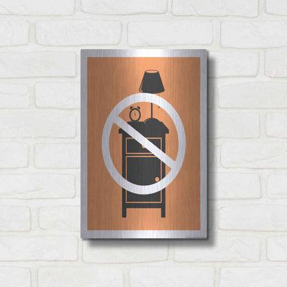 Luxe Metal Art 'No One Night Stand' by JJ Brando, Metal Wall Art,12x16