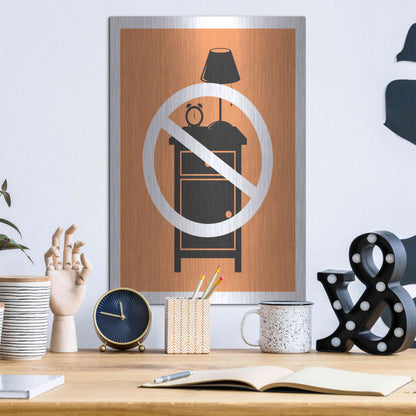 Luxe Metal Art 'No One Night Stand' by JJ Brando, Metal Wall Art,12x16