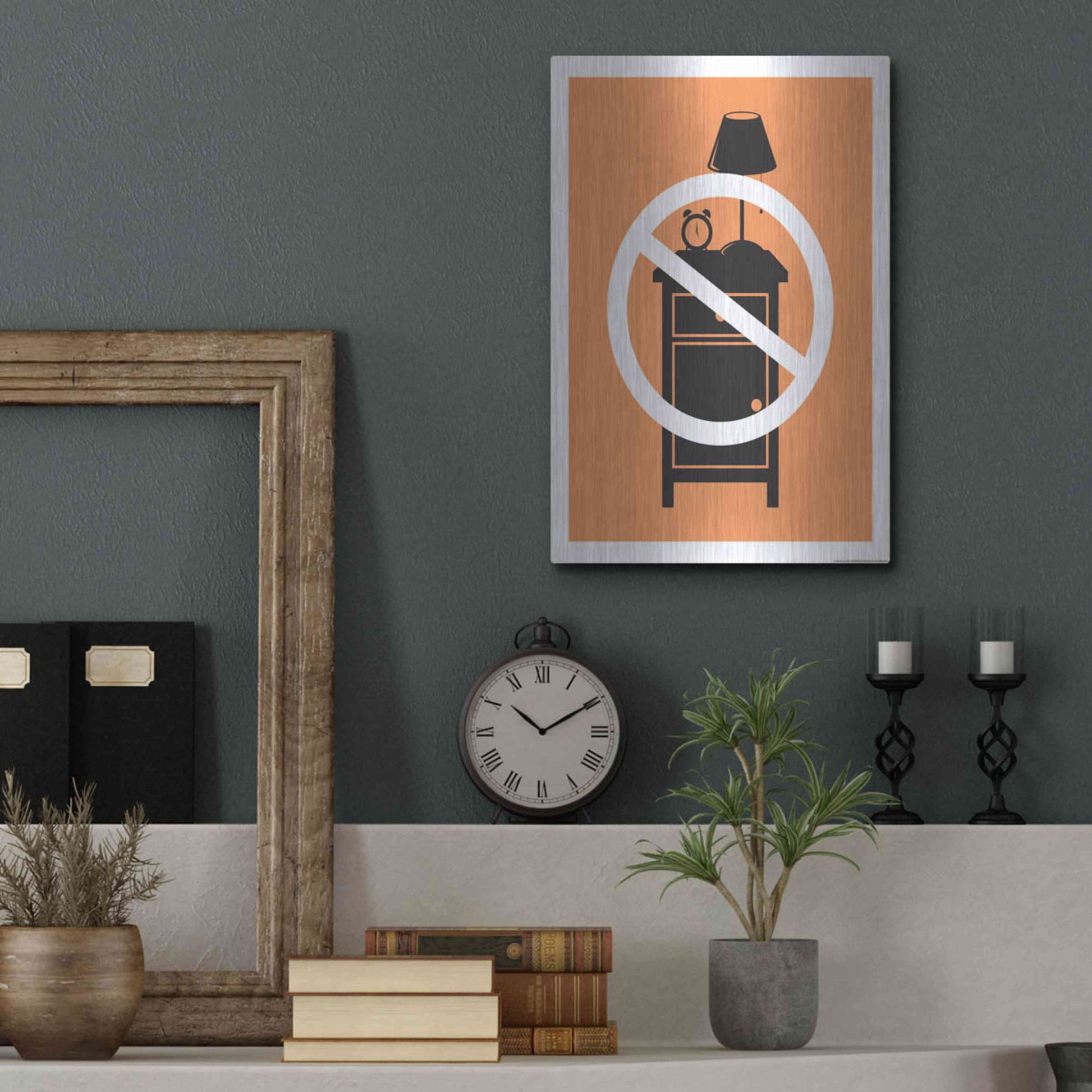 Luxe Metal Art 'No One Night Stand' by JJ Brando, Metal Wall Art,12x16