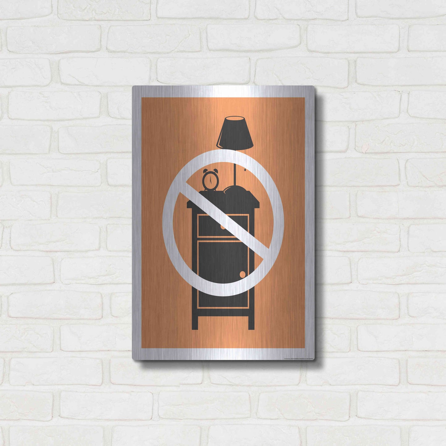 Luxe Metal Art 'No One Night Stand' by JJ Brando, Metal Wall Art,16x24