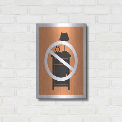 Luxe Metal Art 'No One Night Stand' by JJ Brando, Metal Wall Art,16x24