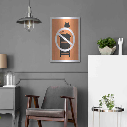Luxe Metal Art 'No One Night Stand' by JJ Brando, Metal Wall Art,16x24