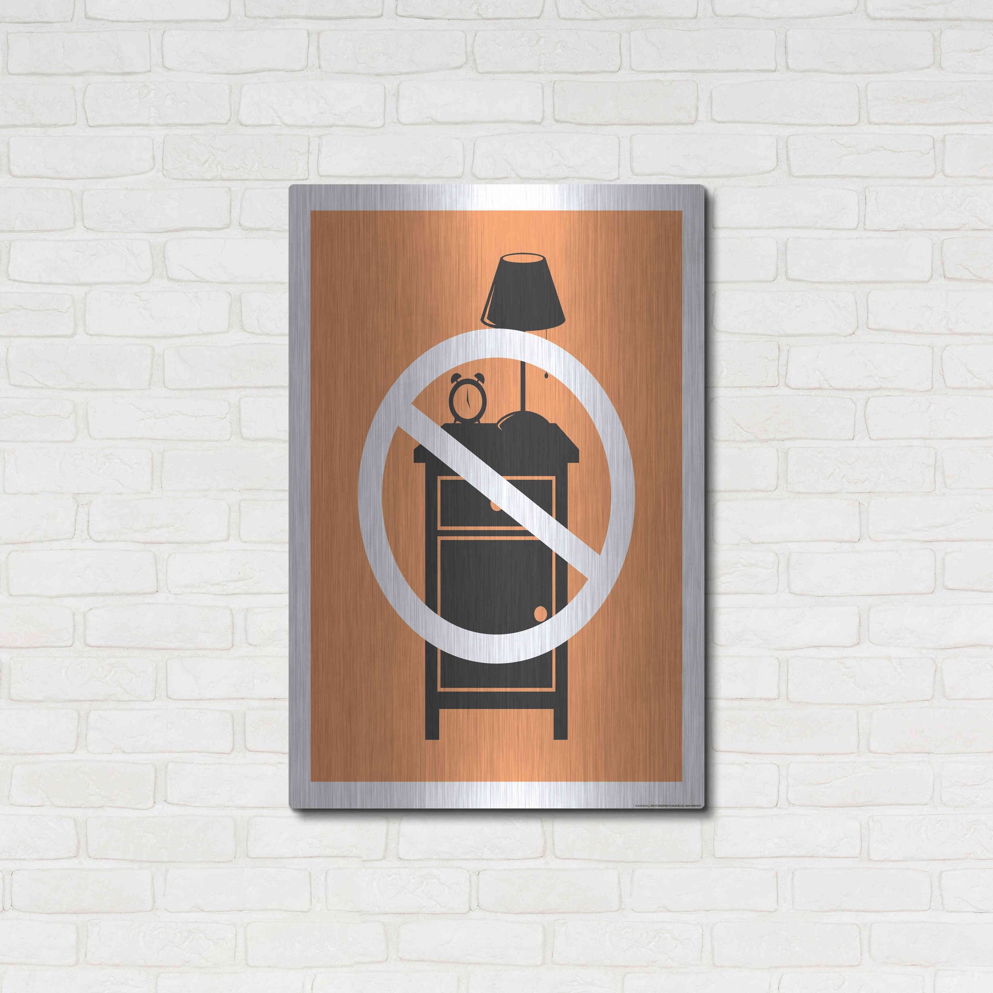 Luxe Metal Art 'No One Night Stand' by JJ Brando, Metal Wall Art,24x36