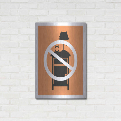 Luxe Metal Art 'No One Night Stand' by JJ Brando, Metal Wall Art,24x36