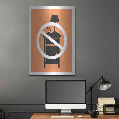 Luxe Metal Art 'No One Night Stand' by JJ Brando, Metal Wall Art,24x36