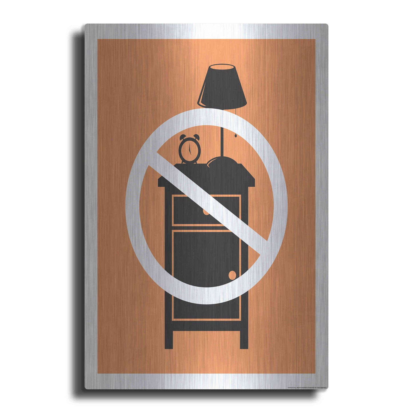 Luxe Metal Art 'No One Night Stand' by JJ Brando, Metal Wall Art