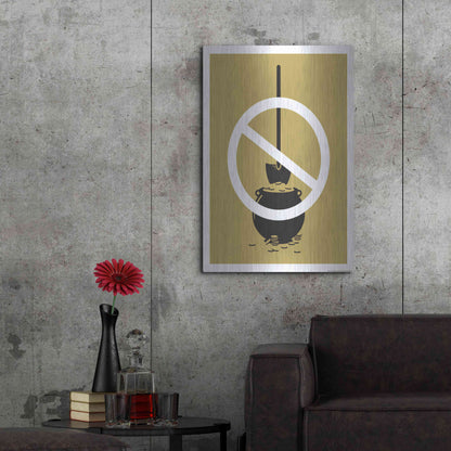 Luxe Metal Art 'No Gold Digger' by JJ Brando, Metal Wall Art,24x36
