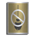 Luxe Metal Art 'No Gold Digger' by JJ Brando, Metal Wall Art