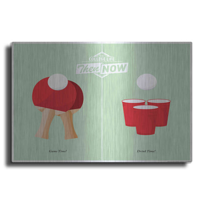 Luxe Metal Art 'Pong' by JJ Brando, Metal Wall Art