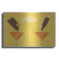 Luxe Metal Art 'Drink Up' by JJ Brando, Metal Wall Art