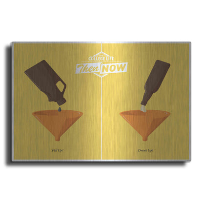 Luxe Metal Art 'Drink Up' by JJ Brando, Metal Wall Art