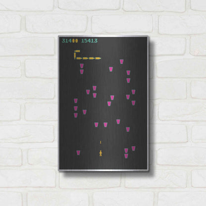 Luxe Metal Art 'Beer Snake' by JJ Brando, Metal Wall Art,12x16