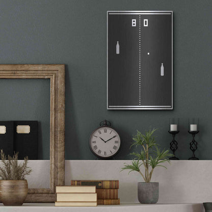 Luxe Metal Art 'New Pong' by JJ Brando, Metal Wall Art,12x16