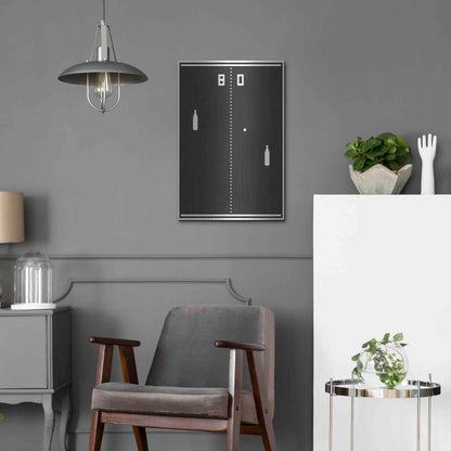 Luxe Metal Art 'New Pong' by JJ Brando, Metal Wall Art,16x24